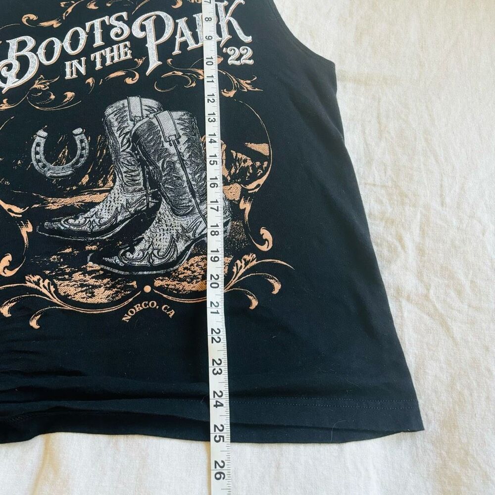 Boots in the Park Norco CA muscle western black graphic size L tank thri… - Picture 7 of 7